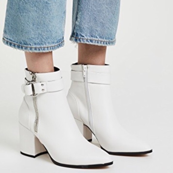 White STEVEN by Steve Madden booties - Picture 2 of 12